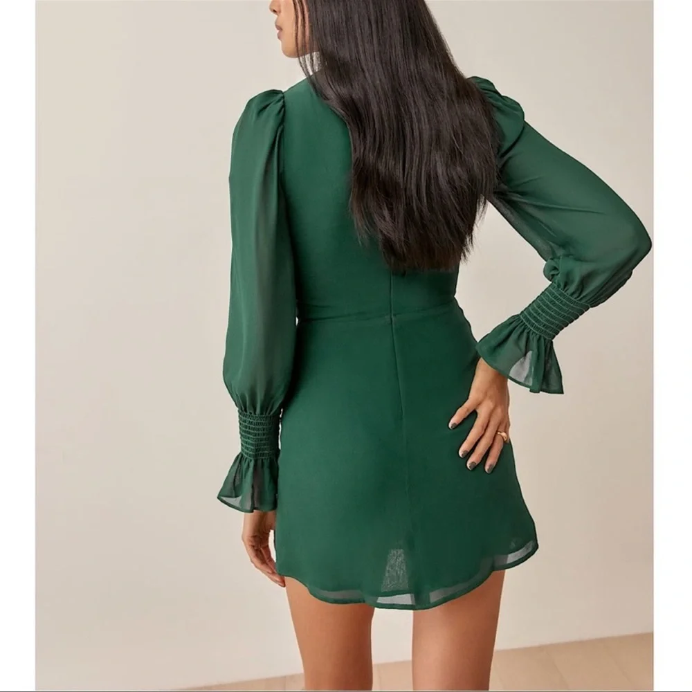 Reformation Archie green dress - Picture 4 of 8